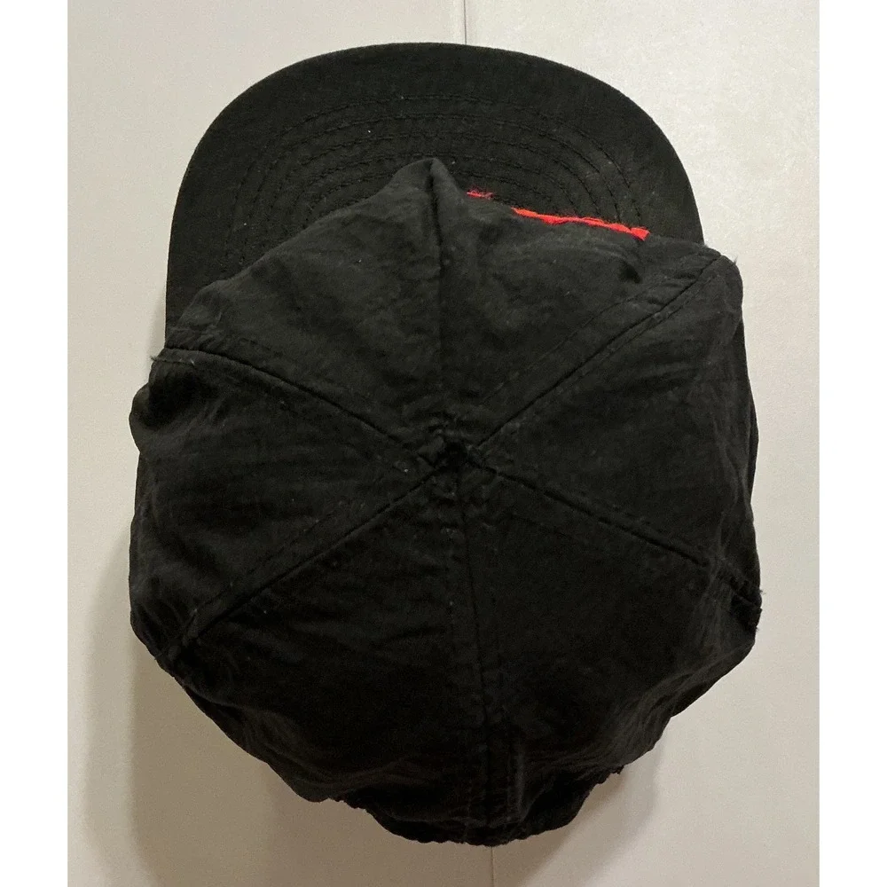 VTG‎ 90s Magnatude Cigarettes Snapback Hat Black Nylon Embroidered Logo Cap